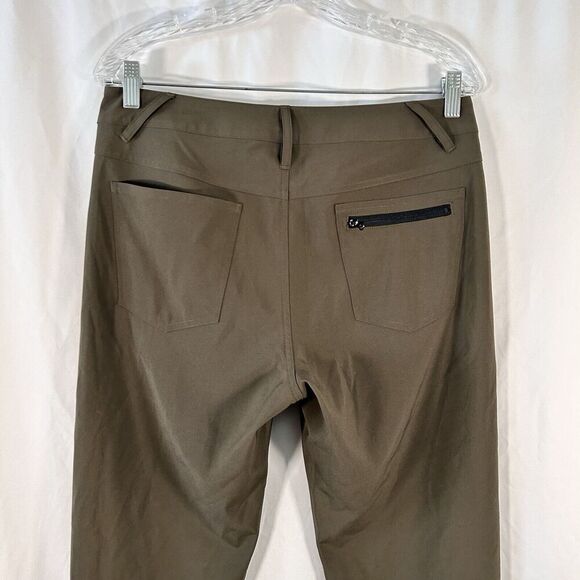Normal Brand Pants Men's 32x32 Green Button Zip Pockets Nylon No Logo - Picture 7 of 9